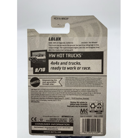 Carrinho Hot Wheels Lolux Hw Hot Trucks