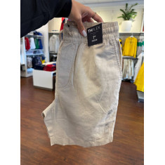 bermuda de algodão e linho 7” 1