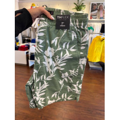 bermuda de algodão e linho 7” 2