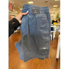 bermuda de algodão e linho 7” 4