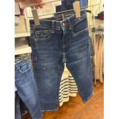 calça jeans Straight com ajuste na cintura 1