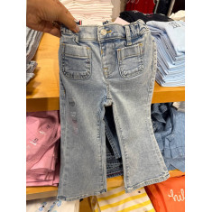 calça jeans pull on Flare 1