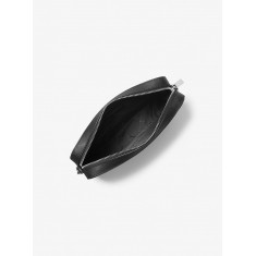 Michael Kors - Jet Set Large Saffiano Leather Crossbody Bag Logo - Black Noir