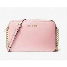 Michael Kors - Jet Set Large Saffiano Leather Crossbody Bag - Rosa Blush