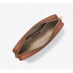 Michael Kors - Jet Set Large Printed Logo Crossbody Bag - Vanilla