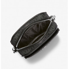 Michael Kors - Jet Set Travel Medium Logo Crossbody Bag - Black