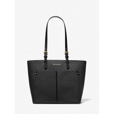 Michael Kors - Jet Set Medium Logo Pocket Tote Bag - Black