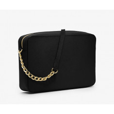 Michael Kors - Jet Set Large Saffiano Leather Crossbody Bag - Black