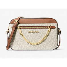 Michael Kors - Jet Set Large Logo Crossbody Bag - Vanilla