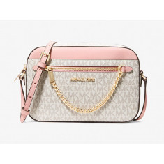 Michael Kors - Jet Set Large Logo Crossbody Bag - Powder Blush