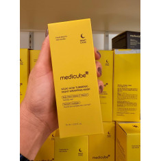 MEDICUBE KOJIC ACID TURMERIC MASK - MASCARA FACIAL DE TRATAMENTO NOTURNO PARA DORMIR HIDRATAÇÃO, FIRMEZA, MELHORA A APARÊNCIA DA