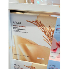 ANUA RICE 70 + CERAMIDE - MASCARA FACIAL CAIXA COM 4 - é um mascara facial que serve parahidratar profundamente a pele, fortalec