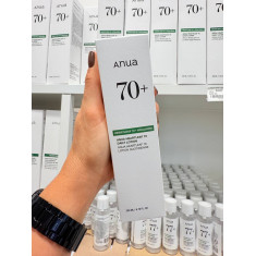 ANUA HEARTLEAF 70+ HYALURON é uma loção leve que serve para hidratar profundamente e manter a pele fresca, acalmar peles sensíve