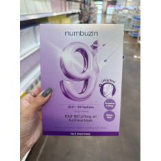 NUMBUZIN - NAD + BIO LIFTING-SIL FULL FACE MASK - MASCARA FACIAL CAIXA COM 4 - é uma máscara facial que serve para renovar e rev