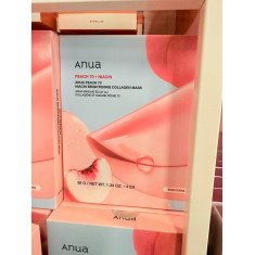 ANUA Peach 70% + Niacinamide Mask CAIXA COM 4 - é uma máscara facial que serve para iluminar e uniformizar o tom da pele, hidrat