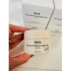 ABIB - RICE PROBIOTICS OVERNIGHT MASK - Mascara noturna, serve como um tratamento hidratante e reparador para a sua pele enquant