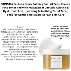 SKIN1004 Centella Quick Calming Pad, 70 Pads, Korean Face Toner Pad with Madagascar Centella Asiatica & Hyaluronic Acid, Hydrati