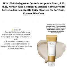 SKIN1004 Madagascar Centella Ampoule Foam, 4.23 fl.oz, Korean Face Cleanser & Makeup Remover with Centella Asiatica, Gentle Dail