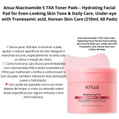 Anua Niacinamide 5 TXA Toner Pads – Hydrating Facial Pad for Even-Looking Skin Tone & Daily Care, Under-eye with Tranexamic acid