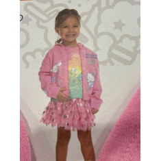 kit 3 peças moletom de zíper camiseta e tutu 1