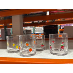 PROMO 11/04 PANDEX 4 copos vidro decorado 2