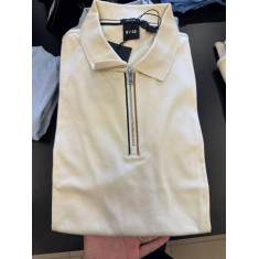 polo manga curta com zíper 3/4 3