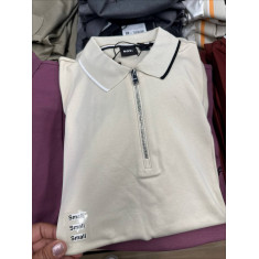 polo manga curta com zíper 3/4 4