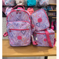 Kit Mochila Seoul + Estojo 100 pens + lancheira Graham 1