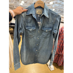 camisa jeans manga longa