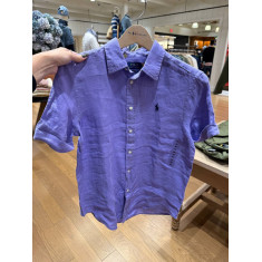 camisa classic fit de linho manga curta 5