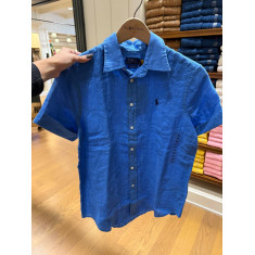 camisa classic fit de linho manga curta 6