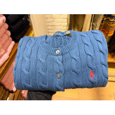 suéter manga longa gola redonda com botão 8