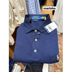 camiseta polo manga curta classic fit 100% algodão 9