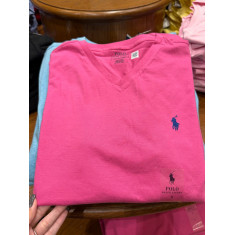 camiseta manga curta gola V 17