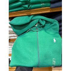 moletom sem fleece com capuz de polyester e algodão 1