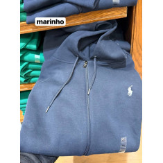 moletom sem fleece com capuz de polyester e algodão 2