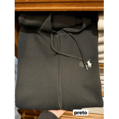 moletom sem fleece com capuz de polyester e algodão 4