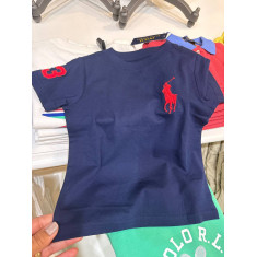 Camiseta Manga curta cor única com número na manga Big Pony 5