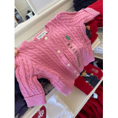 BABY GIRL suéter com botões 1