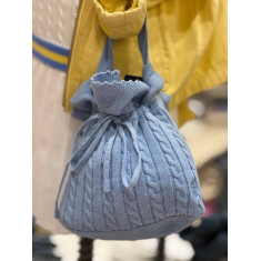 Bolsinha de mao kids menina tricô 3