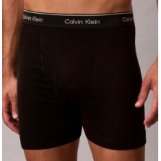 Calvin Klein - Cueca Boxer Cotton Classics Black - Size Large