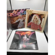 Kit Com Três Discos de Vinil de Dolly Parton