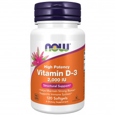 Vitamina D-3 Suporte Estrutural 2,000 IU - Now (Val: 03/2025)