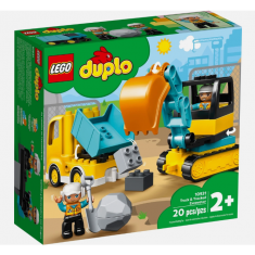 LEGO DUPLO - Construction Truck & Tracked Excavator 10931 Building Kit