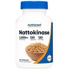 Nutricost - Nattokinase 2,000FU - 120 Capsules - Exp 06/2028