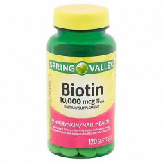 Biotina 10.000mcg (120 Caps) - Spring Valley