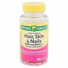 Spring Valley - Suplemento Hair, Skin & Nails - Val: 03/2027