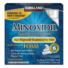 Minoxidil - 6 frascos (Em Espuma) - Val: 01/23