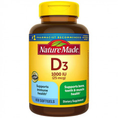 Nature Made Vitamin D3 25 mcg (Val: 08/24+)