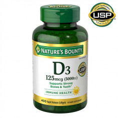 Nature's Bounty Vitamin D3 125 mcg (Val: 12/24+)